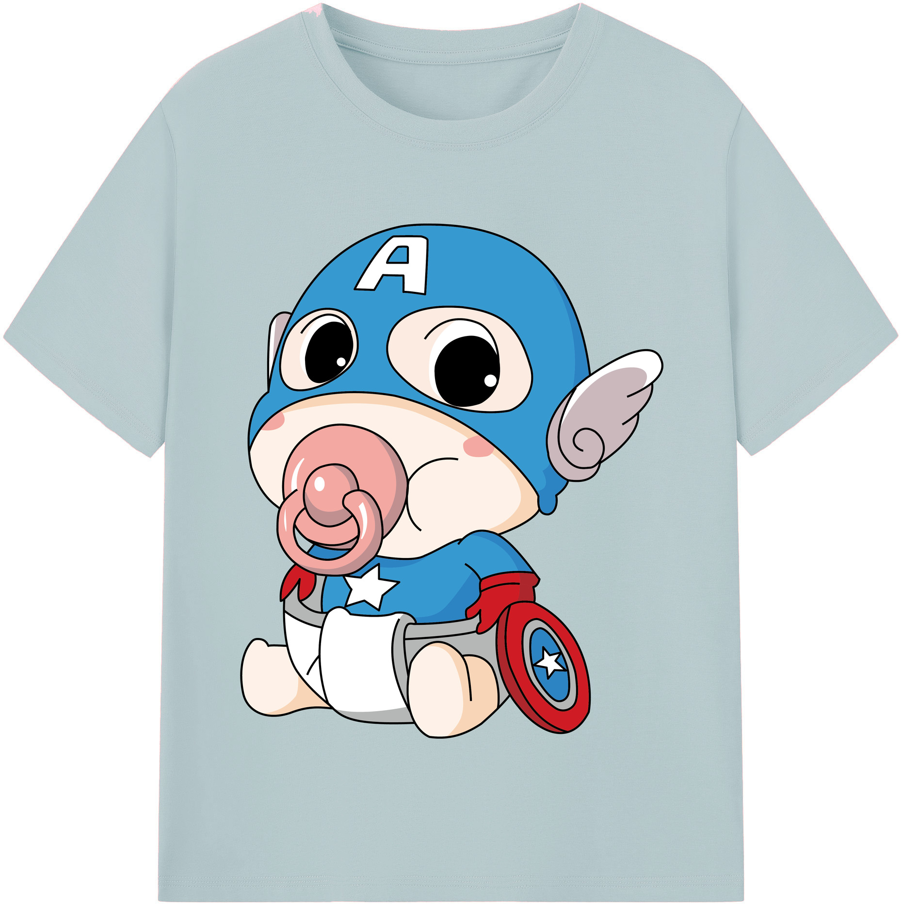 （画像用） アベンジャーズ The Avengers 綿100％半袖Tシャツ（フロントプリント）